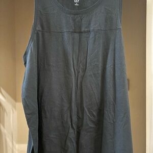 Gap Black Cotton Sleeveless Tank Blouse XXL